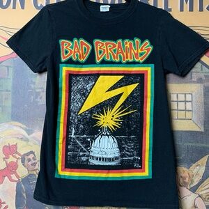 Bad Brains Capitol Strike Gildan Punk Rock Band Graphic Black T-Shirt